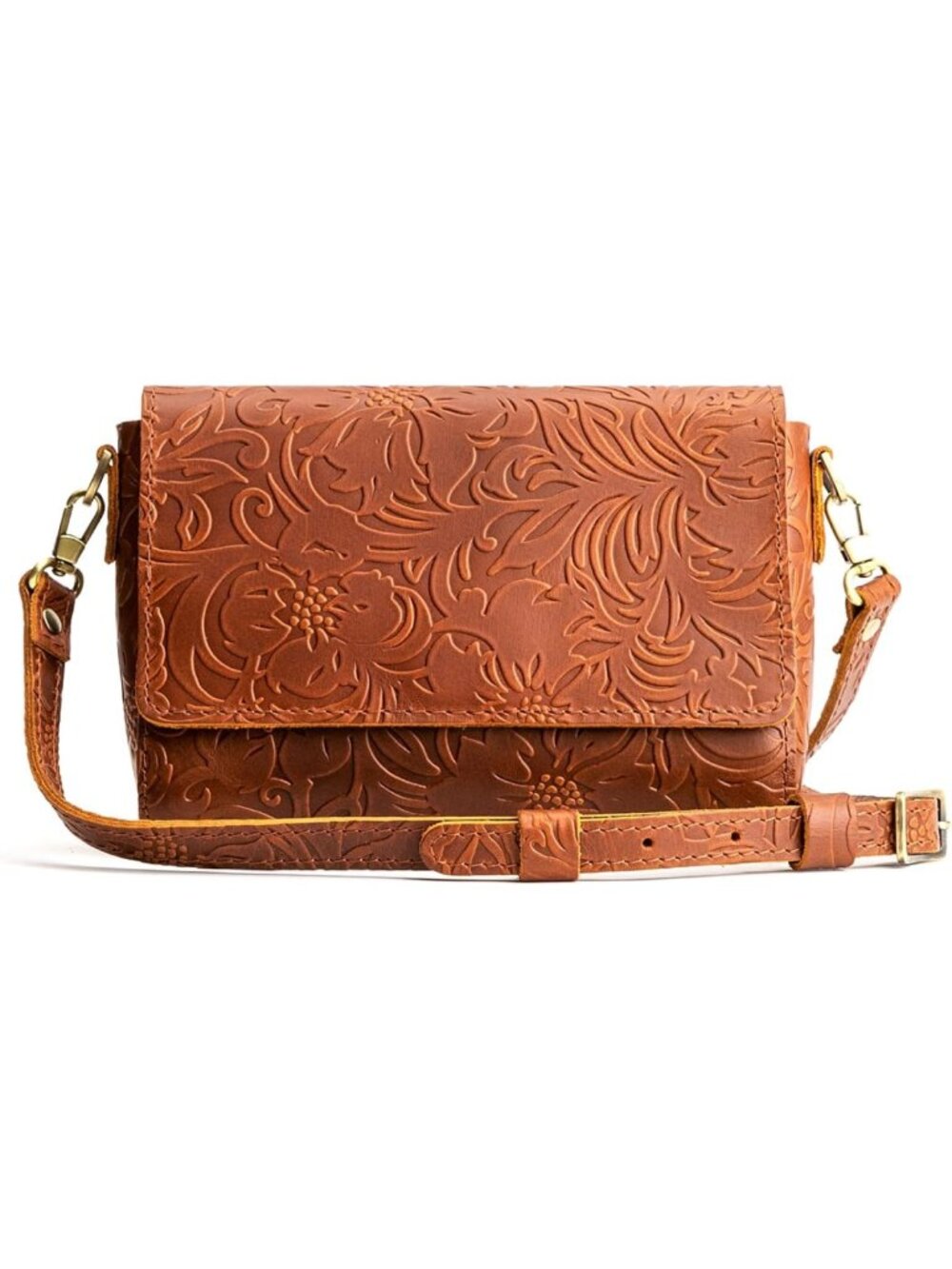 Full-Grain Leather Mini Crossbody Bag for Women - Stylish & Versatile Purse